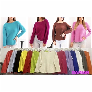 Sweter damski okrągły