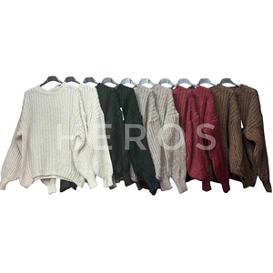 Sweter damski okrągły - Produkt Włoski