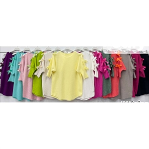 Sweter damski z krótkim rękawem - Produkt Włoski