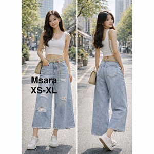 Jeansy szerokie nogawki M'sara  XS-XL