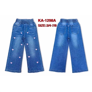 Jeansy dziewczęce  3/4-7/8 lat