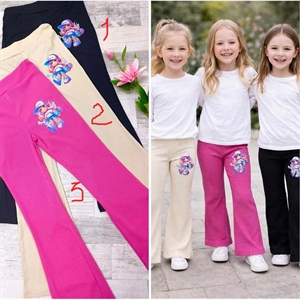 Spodnie dziewczęce prążek  6-16 lat