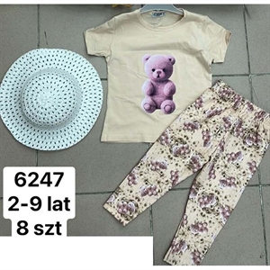 Komplet dziewczęcy 2-9 lat
