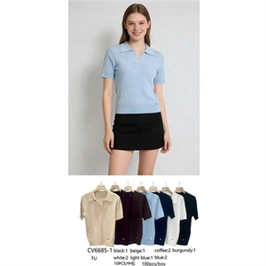 Sweter damski z krótkim rękawem