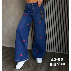Jeansy szerokie nogawki Big Size  42-50