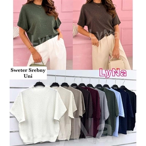 Sweter damski z krótkim rękawem