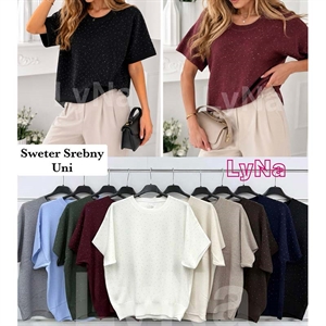 Sweter damski z krótkim rękawem