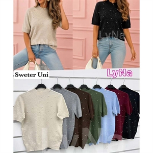Sweter damski z krótkim rękawem