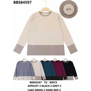 Sweter damski okrągły