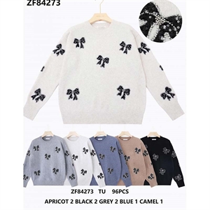 Sweter damski okrągły