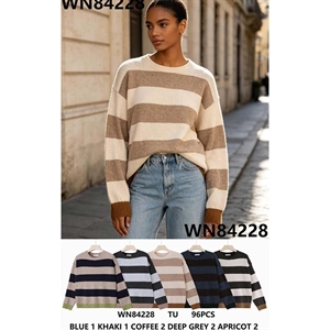 Sweter damski okrągły
