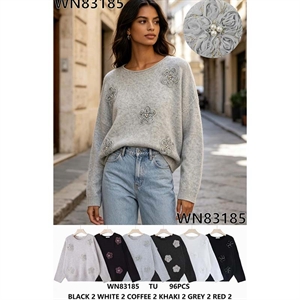Sweter damski okrągły