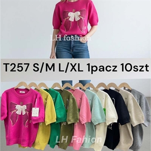 Sweter damski z krótkim rękawem S/M-L/XL