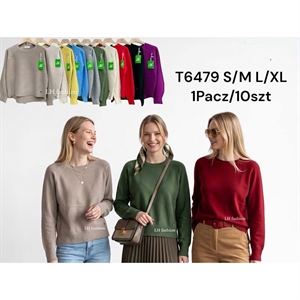 Sweter damski okrągły S/M L/XL
