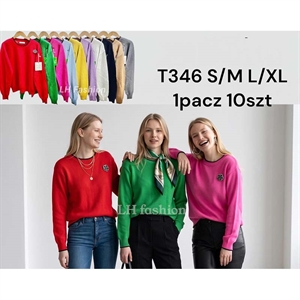 Sweter damski okrągły S/M L/XL