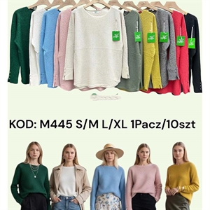 Sweter damski okrągły S/M L/XL