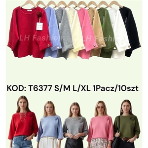 Sweter damski okrągły S/M L/XL