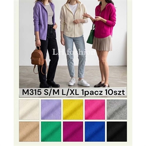 Sweter damski na suwak S/M L/XL