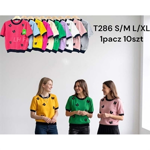 Sweter damski z krótkim rękawem S/M-L/XL