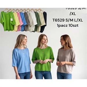 Sweter damski z krótkim rękawem  S/M-L/XL