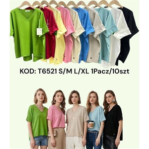 Sweter damski z krótkim rękawem S/M-L/XL