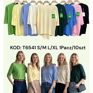 Sweter damski z krótkim rękawem S/M-L/XL