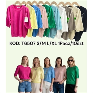 Sweter damski z krótkim rękawem S/M-L/XL