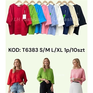 Sweter damski okrągły S/M L/XL