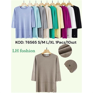 Sweter damski okrągły S/M L/XL