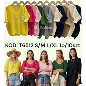 Sweter damski z krótkim rękawem S/M-L/XL