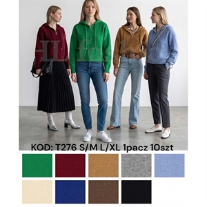 Sweter damski na suwak S/M L/XL