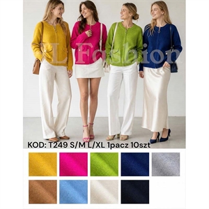 Sweter damski na suwak S/M L/XL