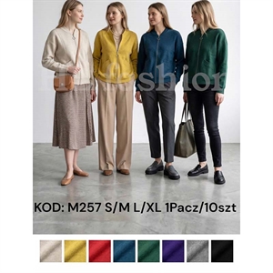 Sweter damski na suwak S/M L/XL