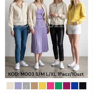 Sweter damski na suwak S/M L/XL