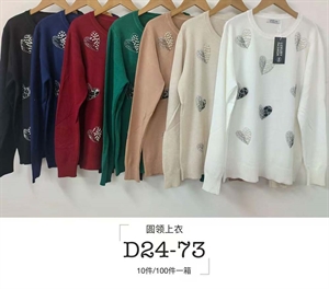 Sweter damski okrągły