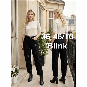 Jeansy z cekinami  36-46