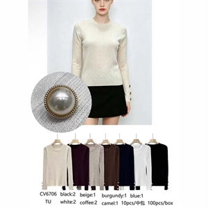 Sweter damski okrągły