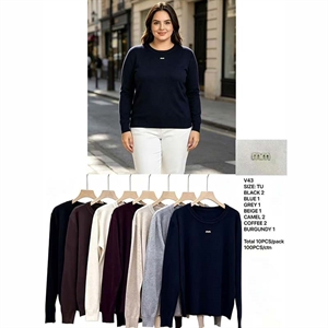 Sweter damski okrągły