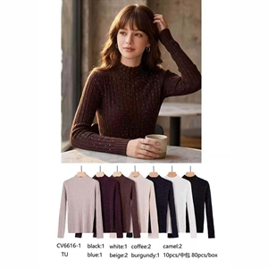 Sweter damski z golfem