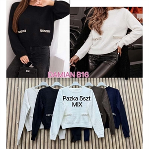 Sweter damski okrągły