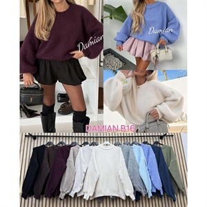Sweter damski okrągły
