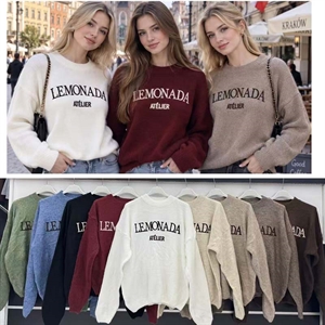 Sweter damski okrągły