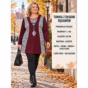 Tunika damska produkt Polski  L-4XL