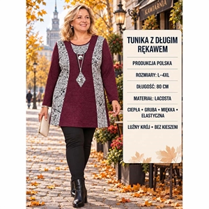 Tunika damska produkt Polski  L-4XL