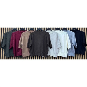 Sweter damski z krótkim rękawem