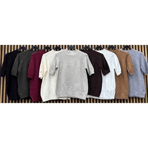 Sweter damski z krótkim rękawem