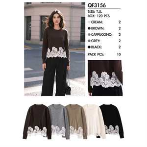 Sweter damski okrągły