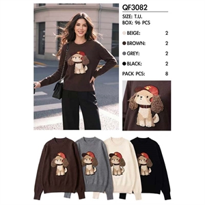 Sweter damski okrągły