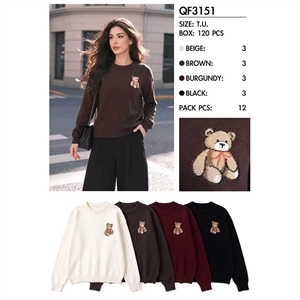 Sweter damski okrągły