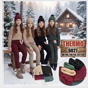 Legginsy thermo dziewczęce  98-128